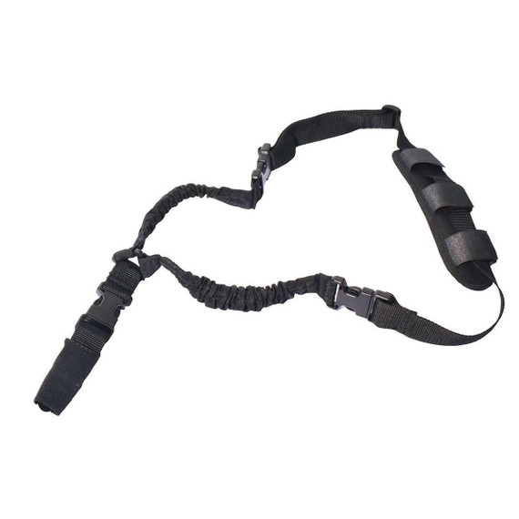 ATI Rukx Tactical Single Point Bungee Sling, Single-Point Adjustable Bungee Sling with Foam Padding and Side-Release Buckles, Black 