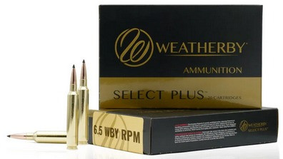 Weatherby Select Plus 6.5 WBY RPM 156gr Berger Elite Hunter Ammunition, 20 Rds 
