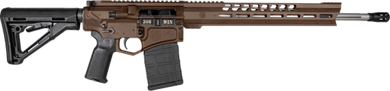 Diamondback DB1032C071 DB10  308 Win 18" 20+1 Midnight Bronze Adjustable Magpul CTR Stock Black Magpul MOE K2 Grip with Black Gold Lower 15" M-Lok 