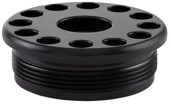 Anechoic Direct Thread, Titanium Direct Thread Adapter 1/2"x28, Matte Black 