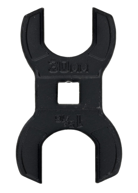 Wheeler Delta Series Barrel Nut Crowfoot Wrench, 30mm & 1-5/16", Black Oxide Steel 