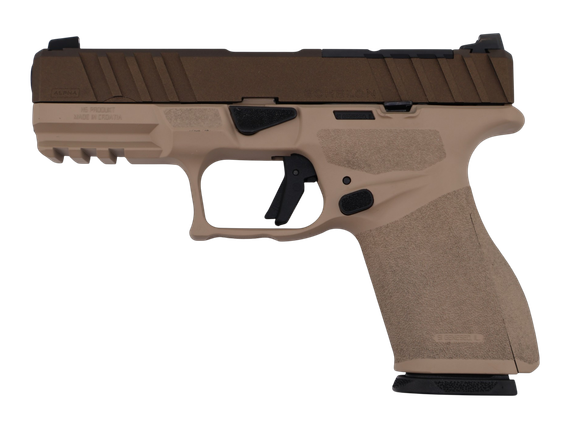 Springfield Echelon Alpha 4.0C, Universal Optic Cut, 9MM, 4.00" Barrel, 15 Rds, Two-Tone Tan 