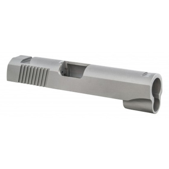 Fusion Firearms 1911 Commander Carry Slide, 4.25" Dovetail Sight Cuts, Unfinished 