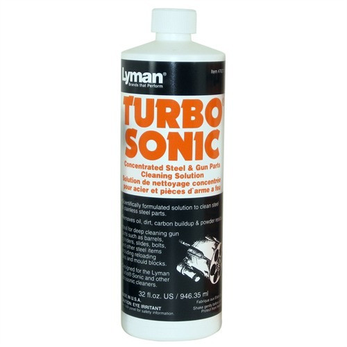 Lyman Turbo Sonic Steel Solution, Concentrated Steel & Gun Parts Cleaning Solution, 32 oz 