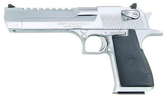 Magnum Research Desert Eagle Mark XIX, 50 AE, 6.00" Barrel, 7 Rds, Polished Chrome - 761226022985 