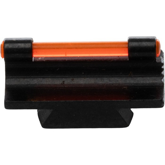Remington F/O Front Sight .270" Height, 3/8" Dovetail, Orange Fiber Optic, Matte Black Steel 