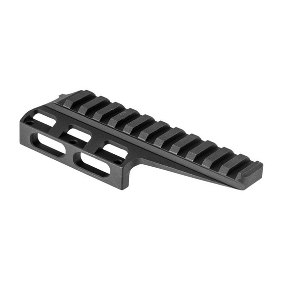 Kinetic Research Group Night Vision Mount Cap Kit, Night Vision Top Rail for KRG Spigot Mounts, Matte Black 