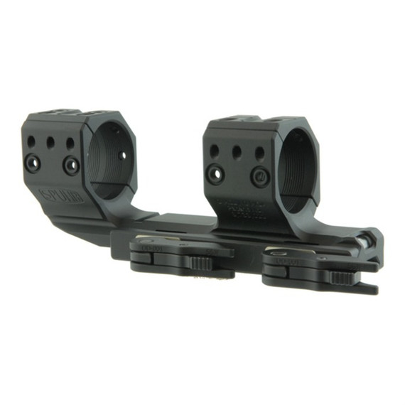Spuhr QDP-4016, 34mm 1.5" 0 MOA Cantilever Quick Detach Scope Mount, Matte Black 