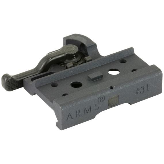 A.R.M.S. #31 Aimpoint Micro Mount, Quick-Detach Throw Lever, Black 