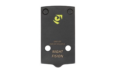 Night Fision NF OP Fits S&W Shield Plus Holo K, Optic Plate, Holosun K Footprint, Nitride Finish, Black 