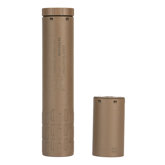 Huxwrx Flow 9, 9mm 1/2x28 Booster Assembly, Flat Dark Earth 