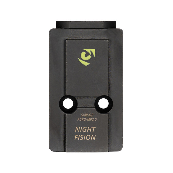 Night Fision Optic Plate for S&W M&P 2.0, Fits Aimpoint ACRO, Nitride, Black 