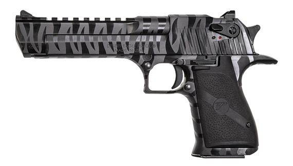 Magnum Research Desert Eagle Mark XIX, .50 AE, 6.00" Barrel, 7 Rds, Black Tiger Stripes - 761226088028 