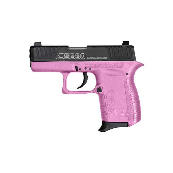 Diamondback DB380 Gen IV, .380 ACP, 2.80" Barrel, 6 Rds, Black Oxide/Pink - 810035753372 
