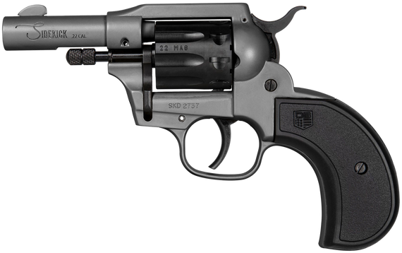 Diamondback Sidekick Birdshead, 22LR/22WMR, 3.00" Barrel, 9 Rds, Dark Gray Cerakote - 810035756090 