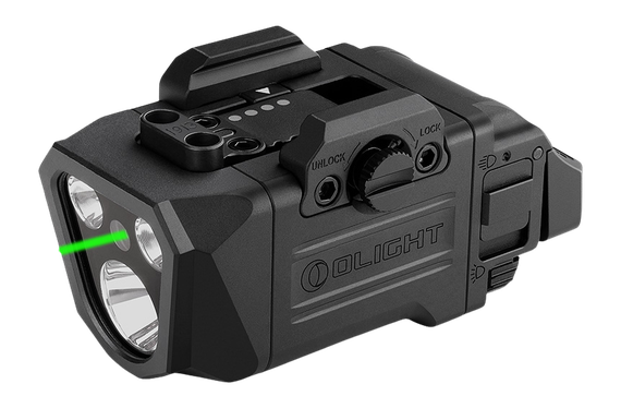 Olight PLx GL, 1200 Lumens White Light w/ Green Laser, Black 