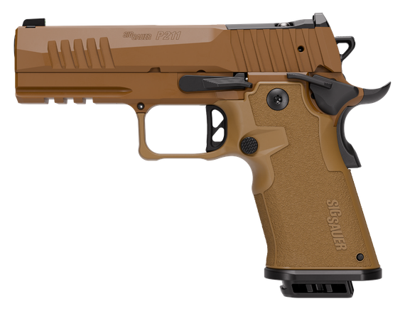 Sig Sauer P211 Carry, Optic Ready, 9MM, 4.20" Barrel, 21 Rds, Coyote 