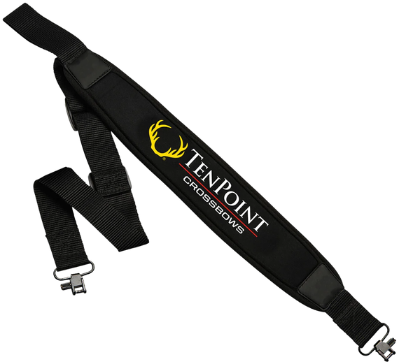 TenPoint HCA-004 Neoprene Sling, Extra-Strong 1.25" Shoulder Strap w/ Thumb Loop, Non-Slip Black Finish 