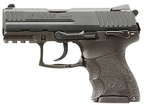 Heckler & Koch P30SK V3, 9MM, 3.27" Barrel, 10+1 Rds, Black Cerakote - 642230269316 