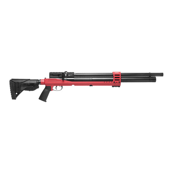 JTS Airacuda PRS Max, .25 Caliber, 18.00" Barrel, 10 RDs, Red and Black 