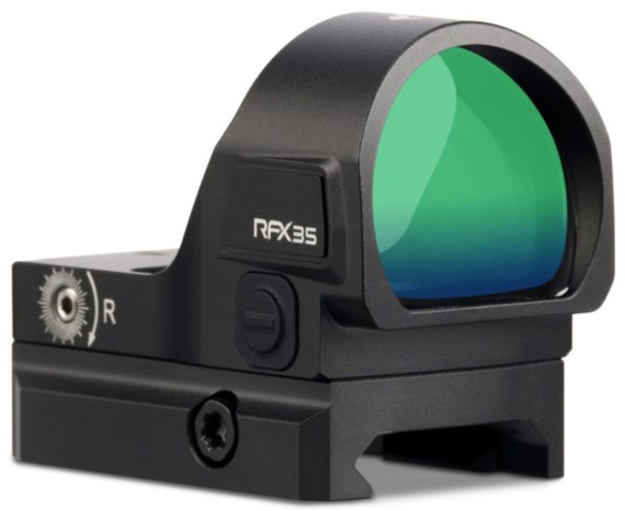 Viridian RFX35, Green Dot, 1X Power, Black Anodized 