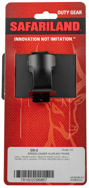 Safariland CD-2 Speedloader Belt Holder, Steel Belt Clip Mount, Smooth Finish 