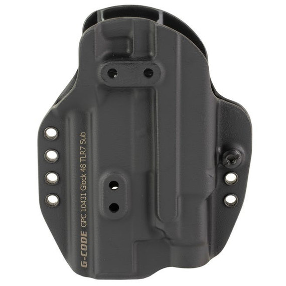 G-Code Tactical Holsters Prime Carry, Fits Glock 48 MOS, TLR7 Sub, Black 
