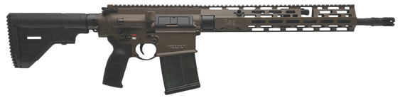 Heckler & Koch MR762 A4, 7.62x51mm, 16.50" Barrel, 20+1 Rds, Patriot Brown - 642230271098 