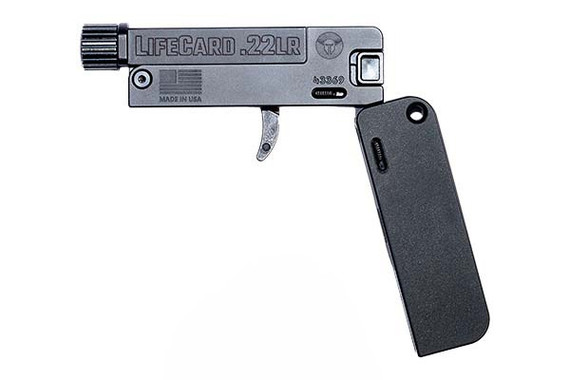 Trailblazer Firearms Lifecard, .22 LR, 2.50" Threaded Barrel, 1 Rds, Black 