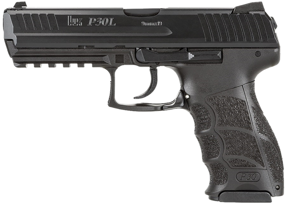 Heckler & Koch P30L V1, 9MM, 4.45" Barrel, 15 Rds, Black - 642230269118 