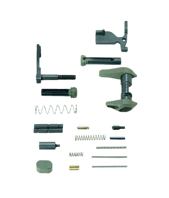 Timber Creek AR Lower Parts Kit, Ambidextrous Safety, OD Green 