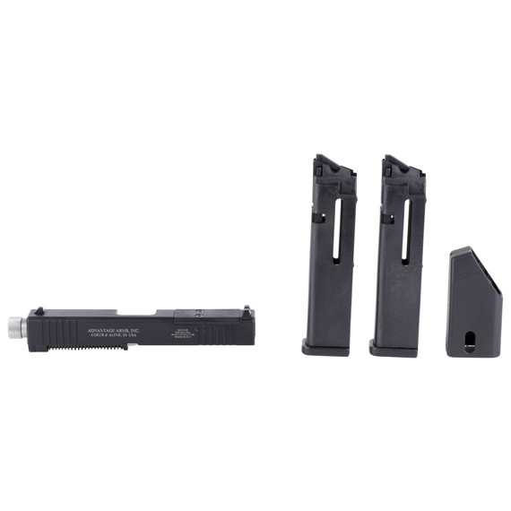Advantage Arms Dag-C-MOD, .22 LR, 4.02" Threaded Barrel, 15 Rds, Conversion Kit for PSA Dagger Compact, Black 