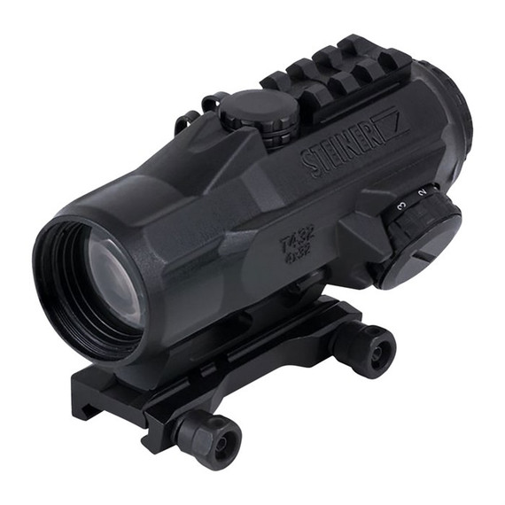 Steiner T432, Illuminated Red Rapid Dot 7.62 Reticle, Black 