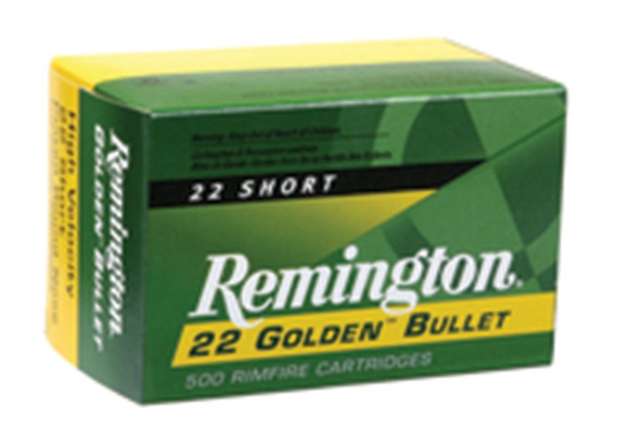Remington 22 Golden Bullet, .22 Long, Rimfire Cartridges, 100 Rds 