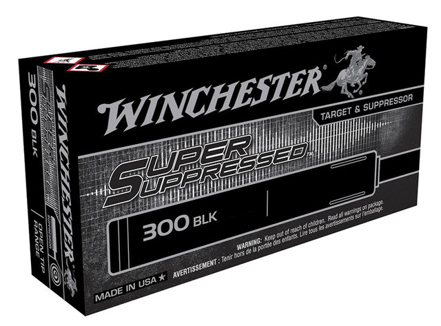Winchester Super Suppressed .300 AAC Blackout 200gr Subsonic Open Tip Ammo, 20 Rounds - 020892224483 