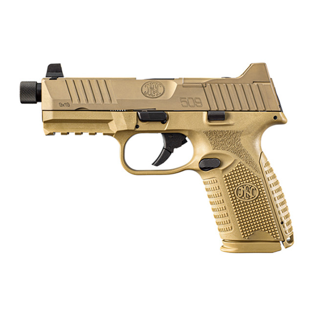 FN 509 Midsize Tactical, 9MM, 4.50" Barrel, 10 Rds, Flat Dark Earth