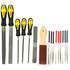 Wheeler Professional Gunsmithing File Set, 19-Piece Gunsmithing Tool Kit with Storage Pouch, Black 