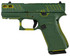 Glock G43X MOS, Cera Finish, 9MM, 3.41" Barrel, 10 Rds, Orca Green 
