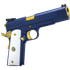 Breda/Dickinson Adam 1911 Sapphire, Thumb Safety, .45 ACP, 5.00" Barrel, 8 Rds, Blue Sapphire 