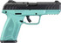Ruger Security-9, 2 Magazines, 9MM, 4.00" Barrel, 15 Rds, Turquoise / Black 
