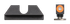Night Fision GLK003014OGZ, Tritium Night Sights, Green Tritium Orange Outline Front, Glock 42/43/43X, Black 