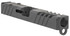 TacFire Replacement Slide, .40 S&W, Optics Cut & Slide Ports, Graphite Black 