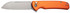 Civivi Chevalier II, Button Lock Flipper Knife, Orange Aluminum Handle 