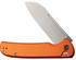 Civivi Chevalier II, Button Lock Flipper Knife, Orange Aluminum Handle 