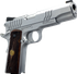 Dickinson 1911 Adam S Commander, ABS Case, 9MM, 4.25" Barrel, 9 Rds, Stainless 