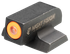 Night Fision Tritium Front Sight, 9MM, Canik MC9, Orange Ring, Nitride Steel, Black 