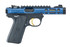Ruger Mark IV 22/45 Lite, 22 LR, 4.40" Threaded Barrel, 10 Rds, Gold Trigger, Cobalt Kinetic Slate Anodized 