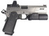 Nighthawk Custom BDS9 Government w/ Trijicon RMR Type 2 & Modlite PL350, 9MM, 5.00" Bull Barrel, 17 Rds, Silver / Black 