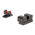 Trijicon Fiber Sight Set, Red Fiber Optic, Matte Black Finish - 719307270404 