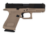 Glock 19 Gen 6 Pistol, FDE Frame / Black Slide, 9MM, 4.02" Barrel, 15 RDs, Optic Ready System, FDE / Black 